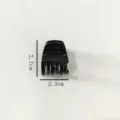 Black mini plastic hair claw clip, glossy finish small hair catch for bangs and styling. - 2.3cm Hair Claw (Z1566) / Black