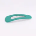 Matte green water drop hair clip simple cute snap hair barrette stylish fashion hair accessories - 5cm / Green