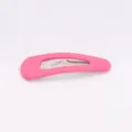 Pink matte hair clip, simple water drop BB clip accessory, cute daily hair styling tool for women - 5cm / Pink