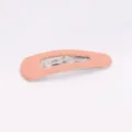 Matte pink snap hair clip, stylish geometric drop hair accessory for daily wear. - 5cm / Flesh Pink