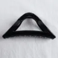 Black triangle hair claw clip for women stylish minimalist hair accessories daily styling tool - Black