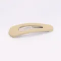 Matte apricot water drop hair clip, simple cute BB clip for women and girls daily wear. - 5cm / Beige