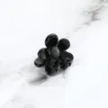 Black plastic flower hair claw clip mini cute hair accessory for daily styling cute look - Hair Claw (Z1837) / 1.8cm / Black