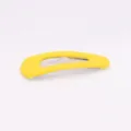 Simple matte yellow waterdrop hair clip for women, cute daily styling BB clip accessory. - 5cm / Lemon Yellow