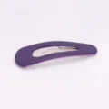 Matte purple snap hair clip, stylish minimalist drop hairpin for daily hair styling accessories. - 5cm / Purple