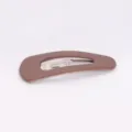 Matte brown water drop hair clip stylish BB clip simple hair accessory for women daily wear. - 5cm / Brown