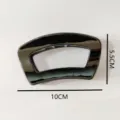Black hair claw clip geometric arc hair accessory for women stylish daily wear 10cm. - 10cm Glossy Black Hair Claw (Z1534) / Glossy Black