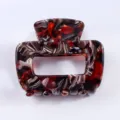 Molla per capelli in acetato tartarugato elegante fermaglio antiscivolo per donne 4.5cm - Pinza per capelli / 4.50cm / Patchwork Multicolore