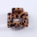 Piccola molletta per capelli tartarugata, 2.5cm accessori carini in acetato per donne e ragazze. - Macchie Scure Uno