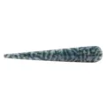 Elegante acryl haarspeld met groen glitter bladpatroon voor stijlvolle vrouwenkapsels. - Groen