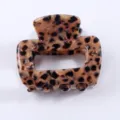 Molletta per capelli maculata in acetato accessori capelli variante stile per styling casual quotidiano. - Pinza per capelli / 4.50cm / Macchie Scure Uno