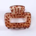 Molla per capelli tartarugata 4.5cm acetato moda mini accessorio per styling donna quotidiano - Pinza per capelli / 4.50cm / Macchie Scure Tre