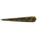 Elegante acryl haarstok in amber patroon, stijlvol haaraccessoire voor dagelijks gebruik. - Geel