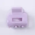Mini molletta per capelli lilla chiaro semplice accessorio in acetato per uso quotidiano - Viola chiaro