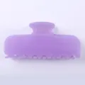 Molla per capelli viola minimalista, accessorio alla moda in acetato da 10cm per donna. - Viola