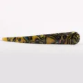 Acrylic hair stick with unique abstract pattern, vintage hair accessory for elegant daily styling. - Golden Black Retro Pattern