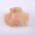 Molla per capelli in acetato minimalista rosa chiaro, accessorio chic ed elegante da 6.5cm quotidiano. - 6.50cm / Marmo Beige