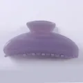 Elegante molletta per capelli viola, accessorio in acetato da 9.5cm per lo styling quotidiano. - Pinza per Capelli Lavanda a Semicerchio / Stile Lavanda