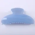 Molletta per capelli in acetato azzurro 9.5cm accessorio minimalista per styling quotidiano. - Pinza per Capelli Blu Chiaro per Acconciature / Stile Liscio Blu Chiaro