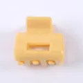 Mini molletta per capelli gialla, grazioso accessorio in acetato per lo styling quotidiano. - Giallo