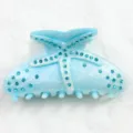 Molletta per capelli a stella marina blu con strass accossorio capelli acrilico donna 1pz - Blu