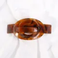 Molletta per capelli in acrilico tartarugato marrone grande fermaglio elegante - Fermaglio Orizzontale Grande / Motivo Tartarugato Marrone