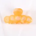 Molla per capelli arancione trasparente in acetato piccola pinza traforata accessorio - Pinza Piccola Traforata (F461) / Arancione Semitrasparente
