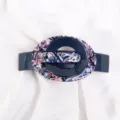 Fermaglio per capelli in acrilico con design geometrico blu e rosa elegante per le donne. - Fermaglio Orizzontale Grande / Patchwork Blu Notte Viola