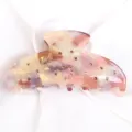 Molla per capelli in acetato con strass, accessorio luminoso per acconciature. - Strass Multicolore (Stile 1)