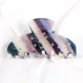 Molla per capelli in strass di acetato con vivaci strisce sfumate astratte donna. - Strisce Sfumate Fluide