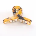 Piccola molletta per capelli in acrilico tartaruga accessorio donna per styling quotidiano. - Piccola Pinza Circolare Cava (F472) / Leopardo Classico