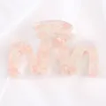 Pince a Cheveux Rose Nacree Style Acetate Griffe de Cheveux pour Coiffure Quotidienne - Style Rétro 6