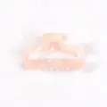 Mini molletta per capelli rosa, 5cm elegante accessorio per capelli traforato per lo styling. - Rosa Chiaro (F409)