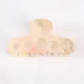Molla per capelli in acetato piccola clip traforata elegante accessorio di acconciatura donna. - Pinza Piccola Traforata (F461) / Madreperla Iridescente