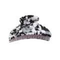 Molla per capelli con motivo bianco e nero, accessorio resistente con molla forte per donna. - Stile Motivo Bianco e Nero (F304)