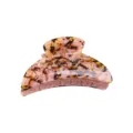 Molletta per capelli tartaruga rosa artiglio acrilico vintage per donne ragazze styling quotidiano - Stile Leopardato Rosa (F304)