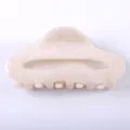 Molla per capelli in acetato perlato da 8,5 cm, accessorio elegante per lo styling quotidiano. - Bianco Perlato (Colore 10)