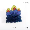 Molla per capelli candela in acrilico glitterato fermaglio cute per donne e ragazze 4.5cm - Fiamma di Candela (Stile 11)
