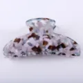 Elegante molletta per capelli in acetato con motivo marbled multicolore per look quotidiano. - Pinza Floreale / Motivo Marmo Multicolore