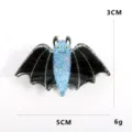 Molla per capelli pipistrello glitter Halloween, simpatico accessorio acrilico donna. - Pipistrello Nero Blu Glitter (Stile 12)