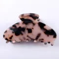 Elegante molletta per capelli tartarugata in acetato, accessorio di stile per donne. - Pinza per Capelli Tartarugata / 8.5cm / Tartarugato
