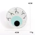Molla per capelli occhio in acrilico 4cm rotonda, accessorio divertente per donne. - Bulbo Oculare Divertente (Stile 14)