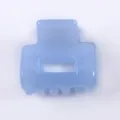 Mini molletta per capelli blu in acetato accessorio per capelli piccolo fermaglio - Blu Traslucido