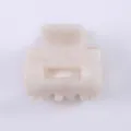 Mini molletta per capelli in acetato bianco perla accessorio elegante semplice per acconciatura - Marmo Chiaro