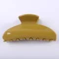 Molla per capelli in acetato giallo senape 9.5cm, accessorio elegante per styling quotidiano - Molletta per Capelli Semplice / Stile Giallo Verde