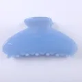 Molla per capelli in acetato azzurro chiaro fermaglio elegante per styling quotidiano - Pinza per capelli semplice blu / 8.5cm / Azzurro