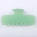 Pinza per capelli in acetato verde da 10 cm, accessorio semplice ed elegante per l'uso quotidiano. - Verde chiaro