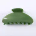 Molla per capelli in acetato verde 8.5cm elegante accessorio per lo styling quotidiano - Pinza per capelli semplice verde / 8.5cm / Verde