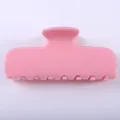 Molletta per capelli rosa semplice tinta unita accessori per capelli di moda quotidiana per donne - Rosa