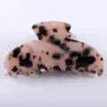Molletta per capelli in acetato, accessorio tartarugato, clip elegante per donne e ragazze. - Molletta per Capelli Semplice / Tartaruga Bianco e Nero